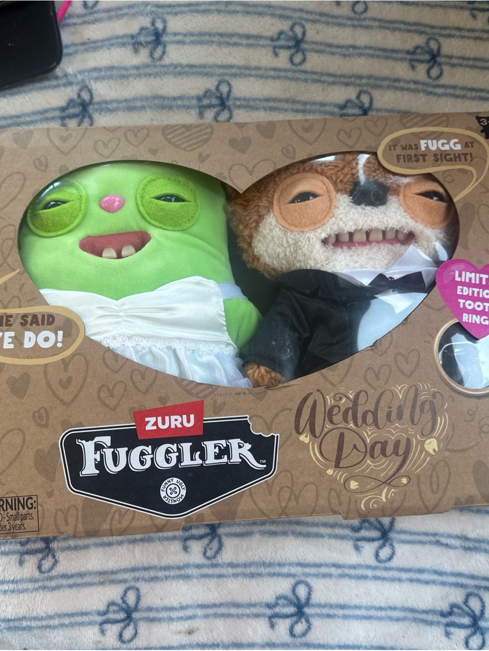 ZURU Fuggler Wedding Day Plush Duo - Green & Brown